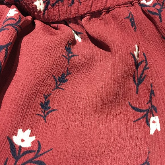 ModCloth Eugene Floral Wide Leg Palazzo Pants in Berry - Picture 5 of 7